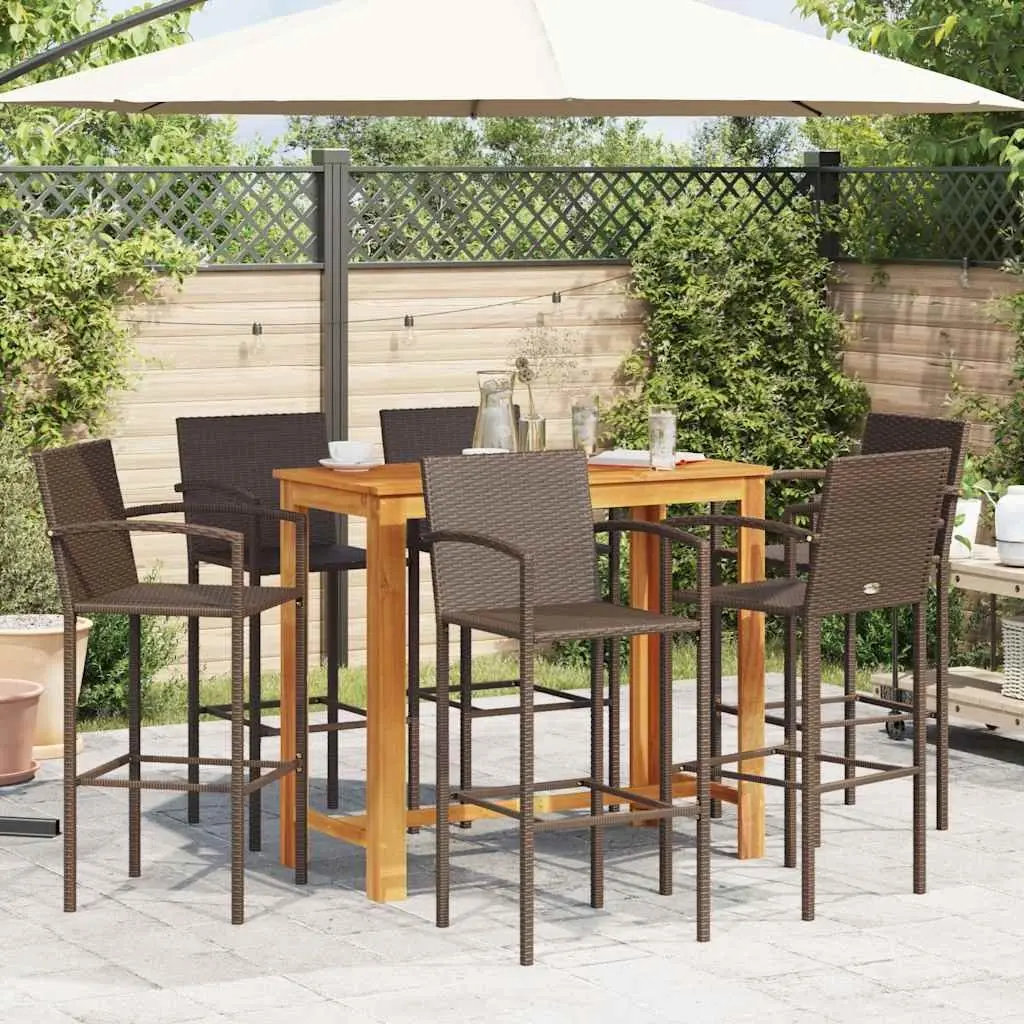 7 Piece Outdoor Bar Set