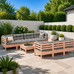 Friendly 8 Piece Garden Sofa Set to Enhance Your Patio