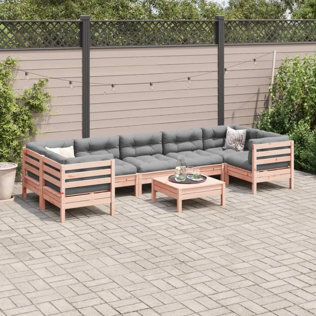 8 Piece Garden Sofa Set Outdoor Furniture with Cushions Modular Patio Seating
