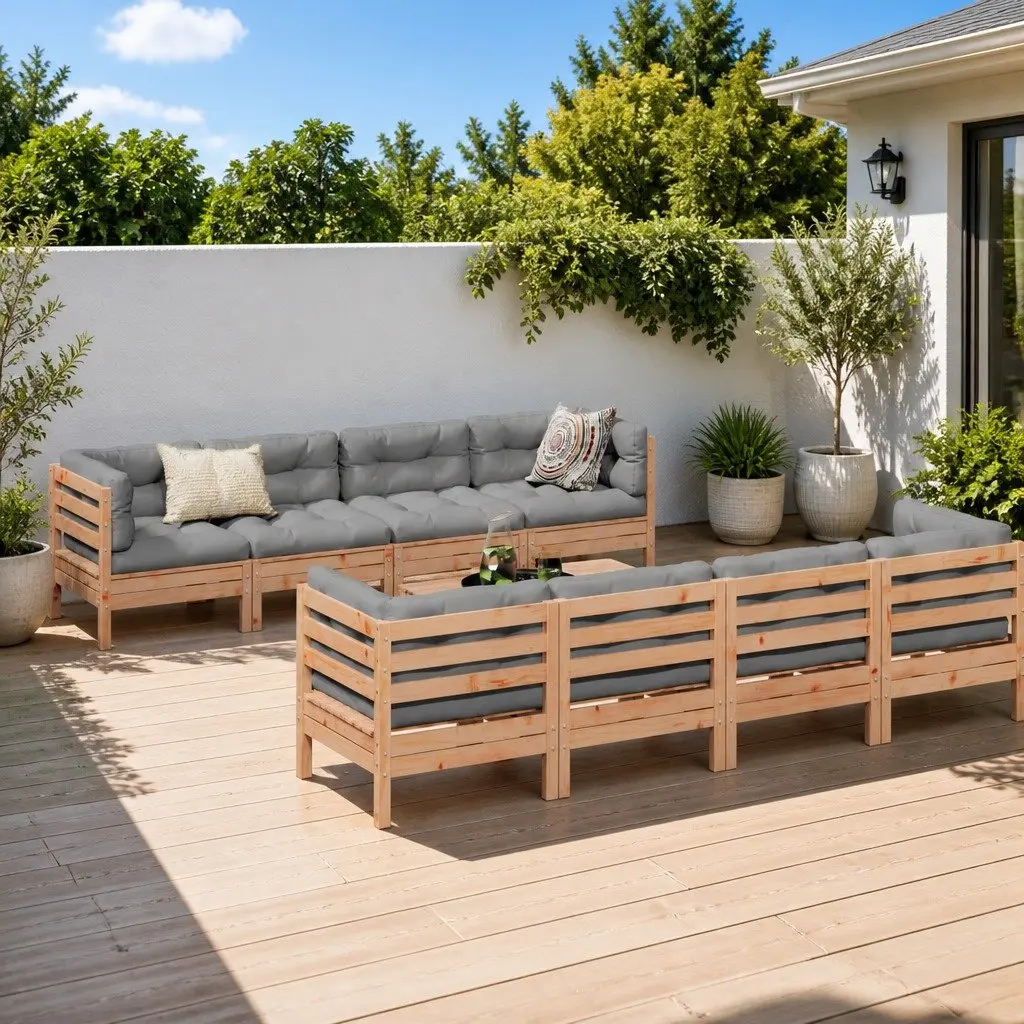 9 Piece Outdoor Sofa Set