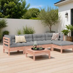 Friendly 6 Piece Modular Outdoor Sofa Set with Cushions