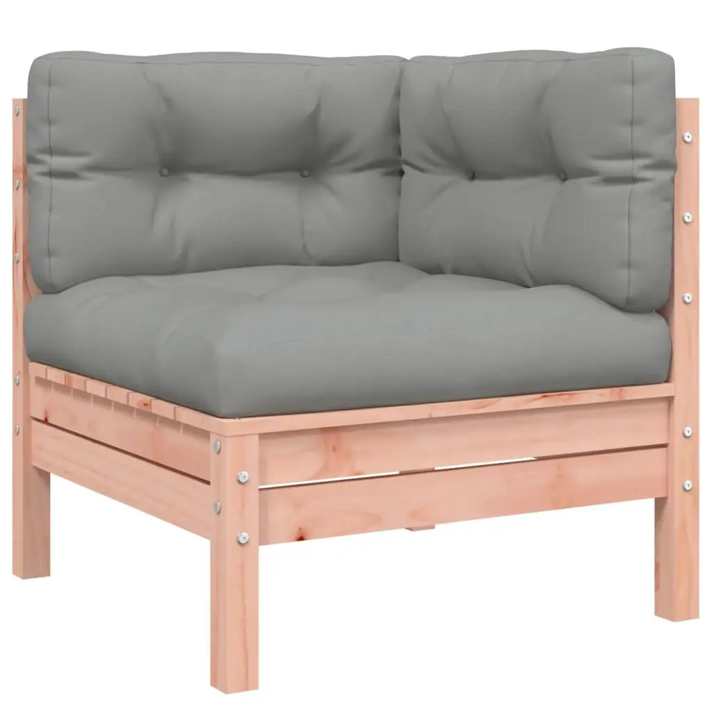 Outdoor Garden Sofa Set 6 Piece Modular Patio Furniture with Cushions Wood