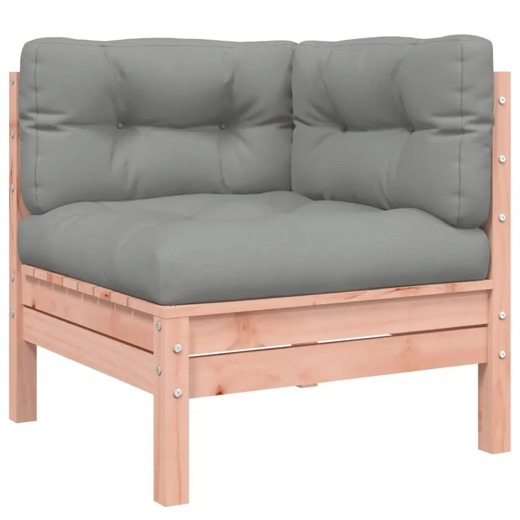 5 Piece Garden Sofa Set Outdoor Furniture with Cushions Wood Patio Seating