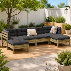 Your Ideal 6-Piece Garden Sofa Set Awaits