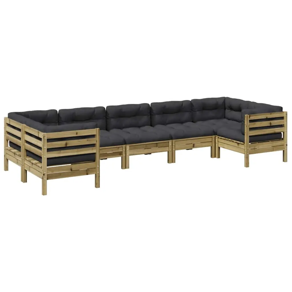 7 Piece Garden Sofa Set