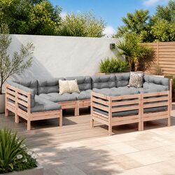 Your Ideal 9 Piece Outdoor Sofa Set with Cushions