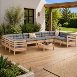 Your Perfect 11 Piece Modular Garden Sofa Set Awaits!