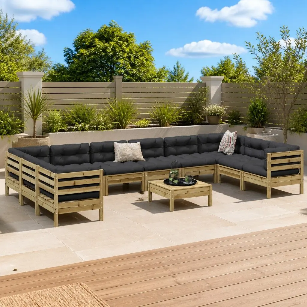 11 Piece Garden Sofa Set