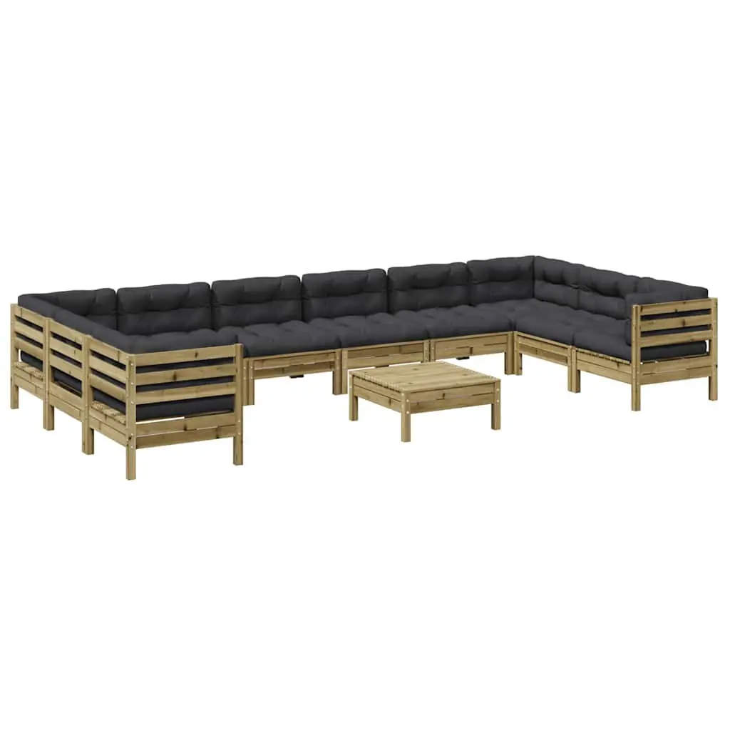 11 Piece Garden Sofa Set