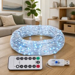 LED String Lights 150 LEDs Cold White 15m Christmas Holiday Party Decoration