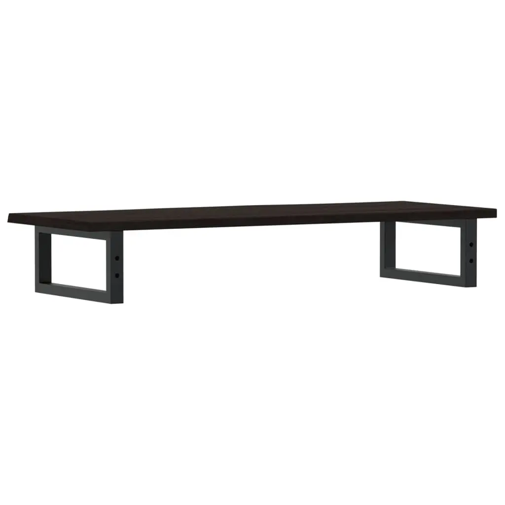 Wall Mounted Basin Shelf Steel Oak Floating Bathroom Vanity Storage Cabinet