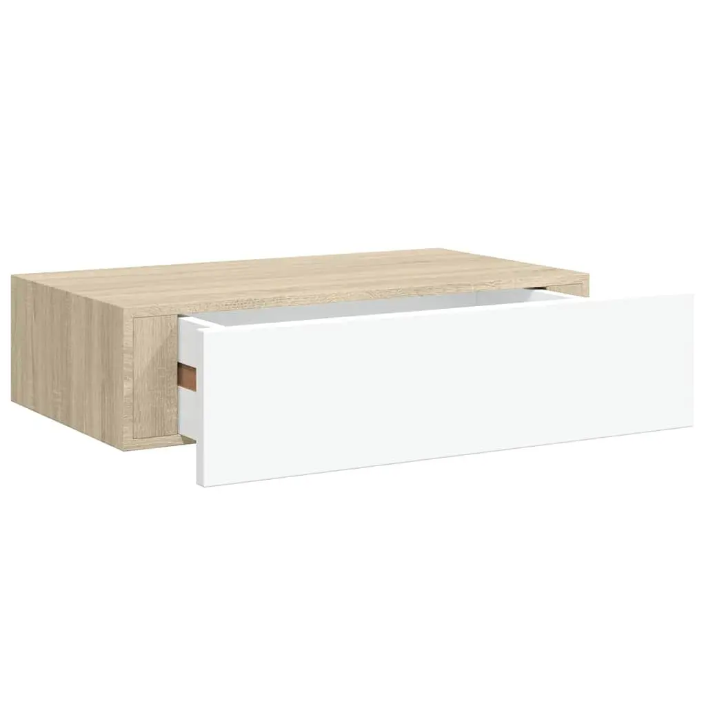 Wall Drawer Shelves 2 pcs Floating Storage Organiser Bedroom Living Room Decor