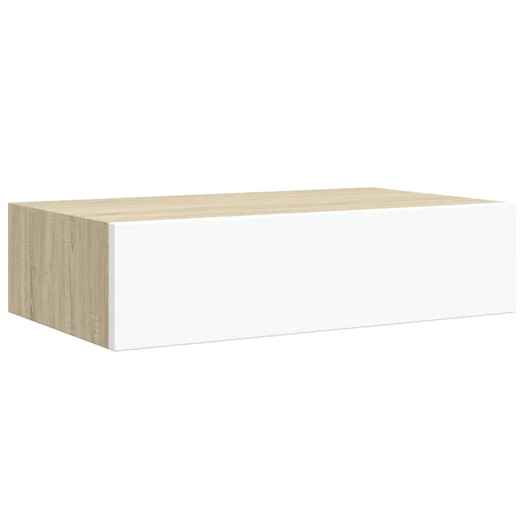 Wall Drawer Shelves 2 pcs Floating Storage Organiser Bedroom Living Room Decor