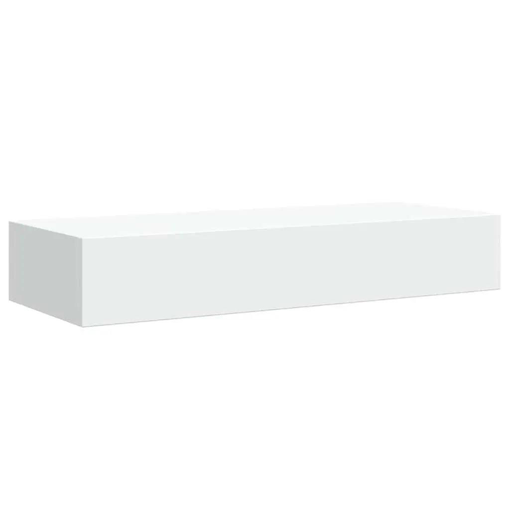 Wall-mounted Drawer Shelf Storage Floating Ledge Organizer White 60x23.5x10cm