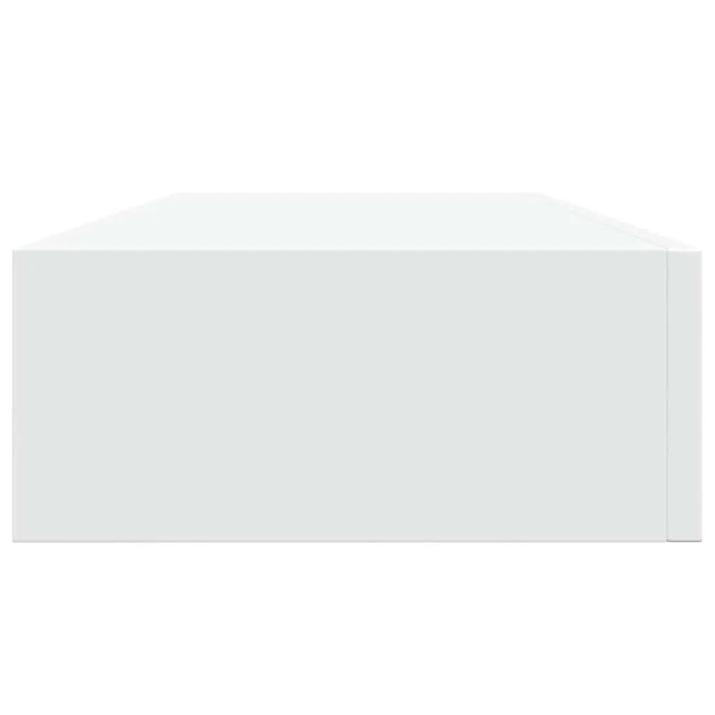 Wall-mounted Drawer Shelf Storage Floating Ledge Organizer White 60x23.5x10cm