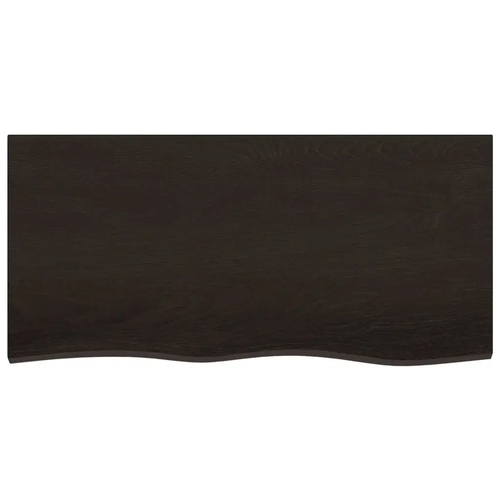 Wall Mounted Basin Shelf Bathroom Vanity Storage Steel Oak Wood Brown Floating