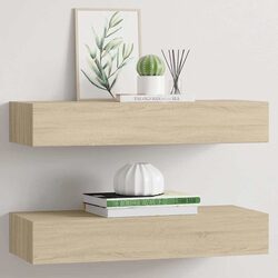 Add Style and Functionality with Oak Brown Drawer Shelves