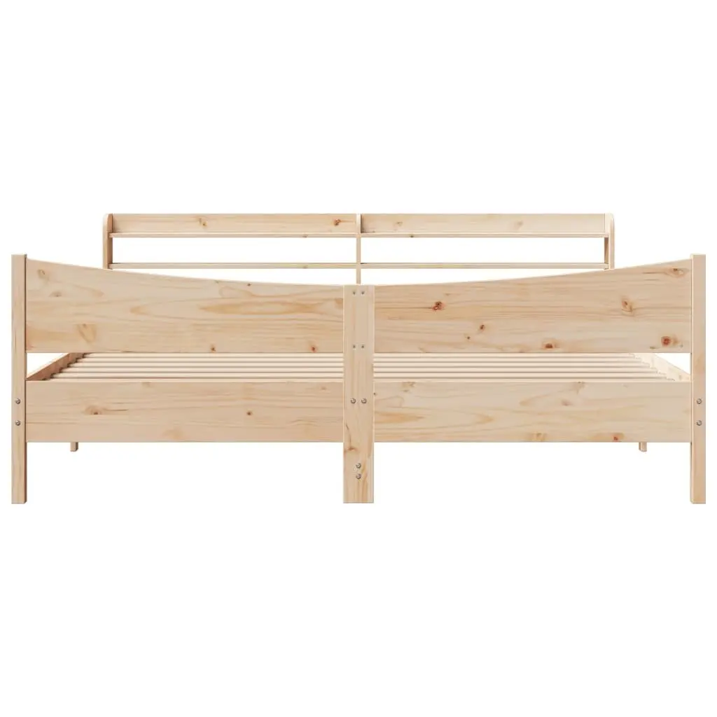 Bed Frame with Storage Headboard 180x200cm