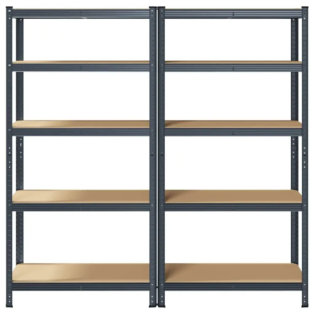 Heavy-Duty Industrial Shelving Unit 5-Layer Anthracite Steel Engineered Wood