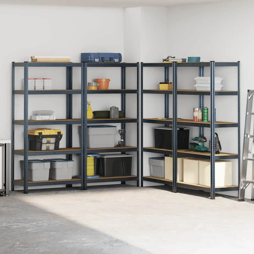 Heavy-Duty Industrial Shelving Unit Steel Frame 5-Layer Storage Rack