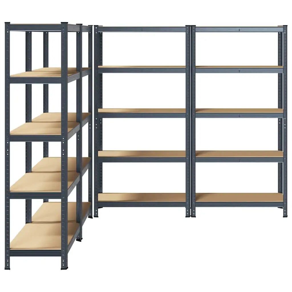 Heavy-Duty Industrial Shelving Unit Steel Frame 5-Layer Storage Rack