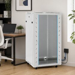 18U Network Cabinet 19" IP20 Grey 60x60x100cm Server Rack Storage