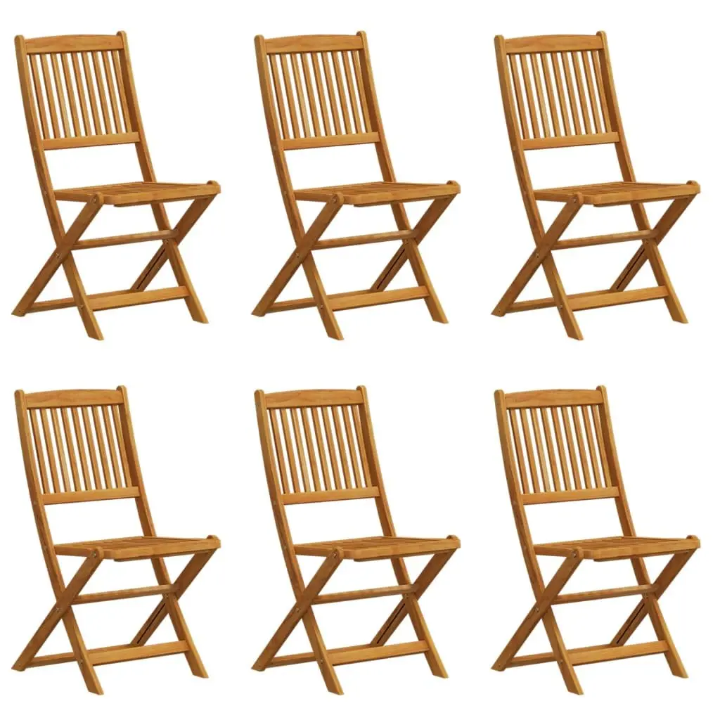 7 Piece Garden Dining Set Solid Wood Eucalyptus Outdoor Patio Table Chairs