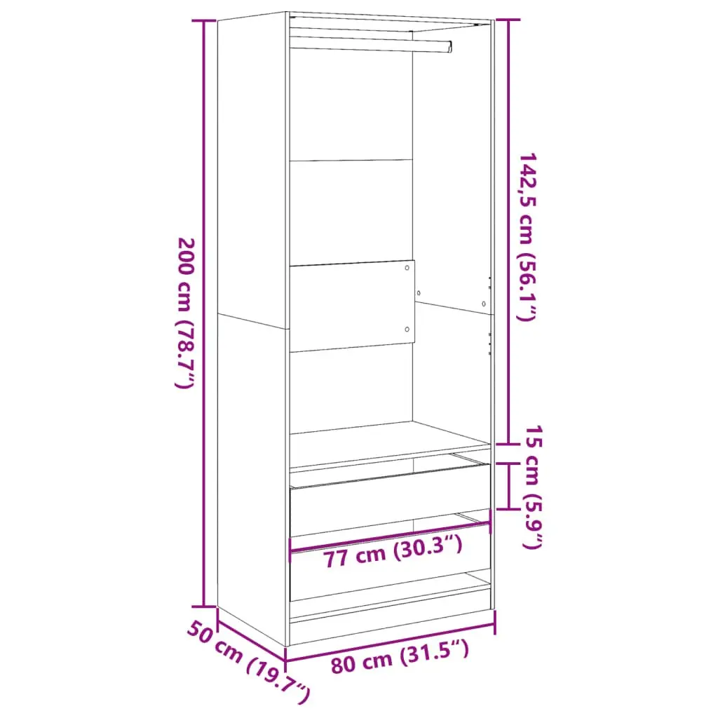 White Wardrobe Cupboard