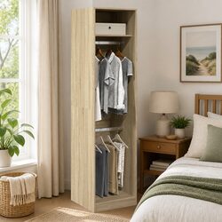 Your New Wardrobe Cupboard 50x50x200cm in Brown