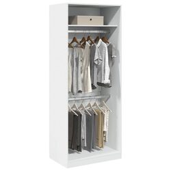 Find Your Style with This White Wardrobe 80x50x200 cm