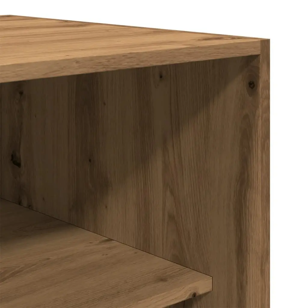 Wardrobe Cupboard Brown Engineered Wood 100x50x200cm 2 Compartments