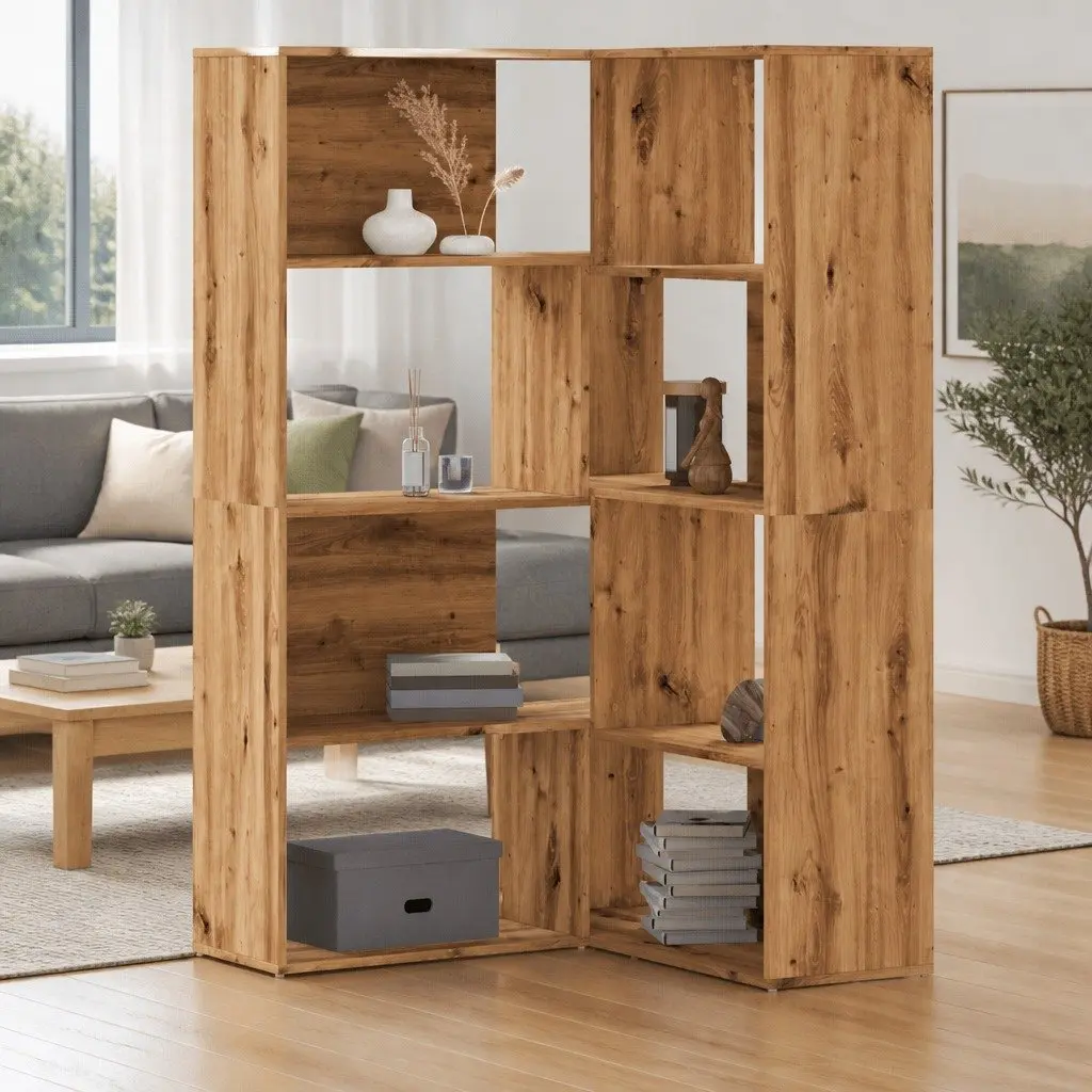 4-Tier Corner Bookcase