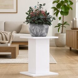 Plant Stands 2 pcs White 30x30x40 cm Engineered Wood Indoor Outdoor Display