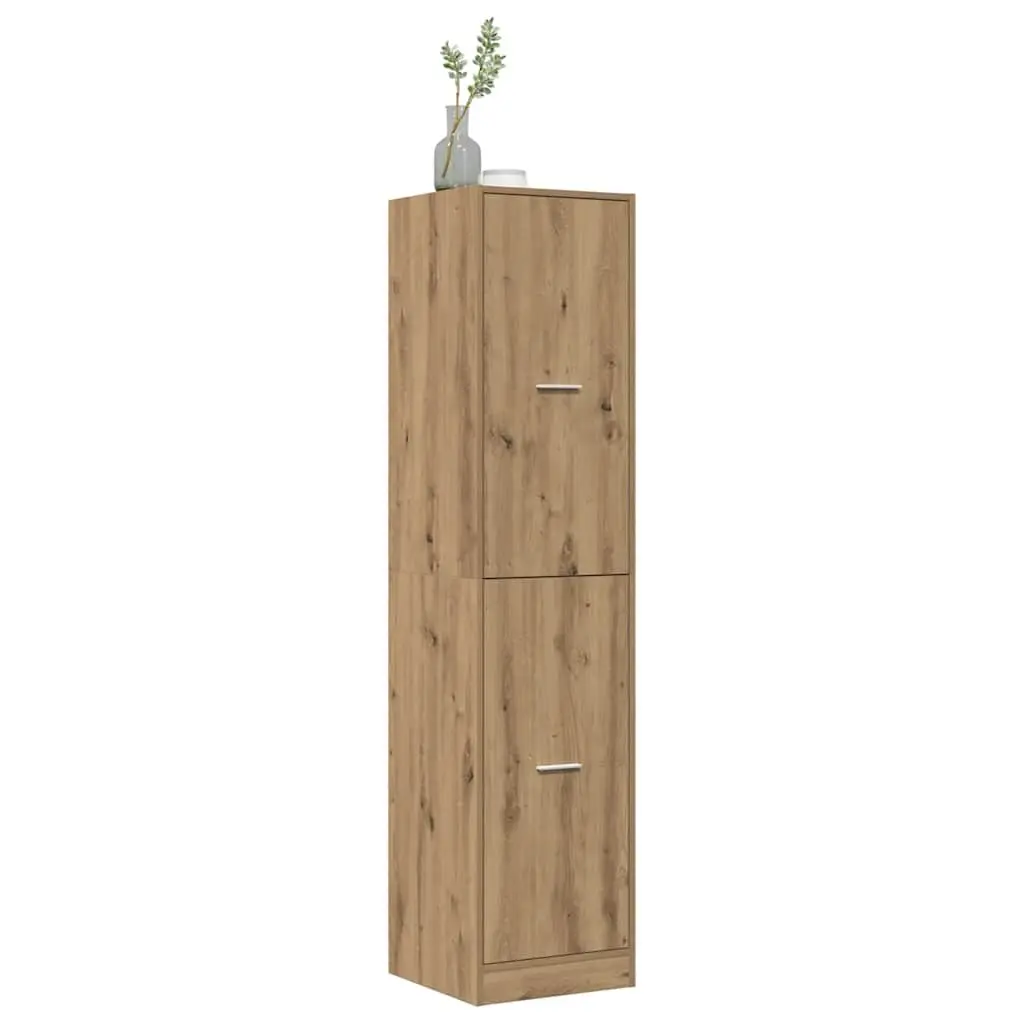 Apothecary Cabinet Brown Engineered Wood Storage Organizer Tall 40 x 41 x 174.5 cm