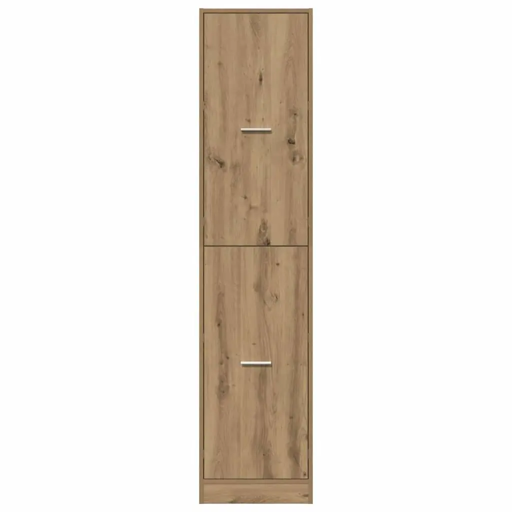 Apothecary Cabinet Brown Engineered Wood Storage Organizer Tall 40 x 41 x 174.5 cm