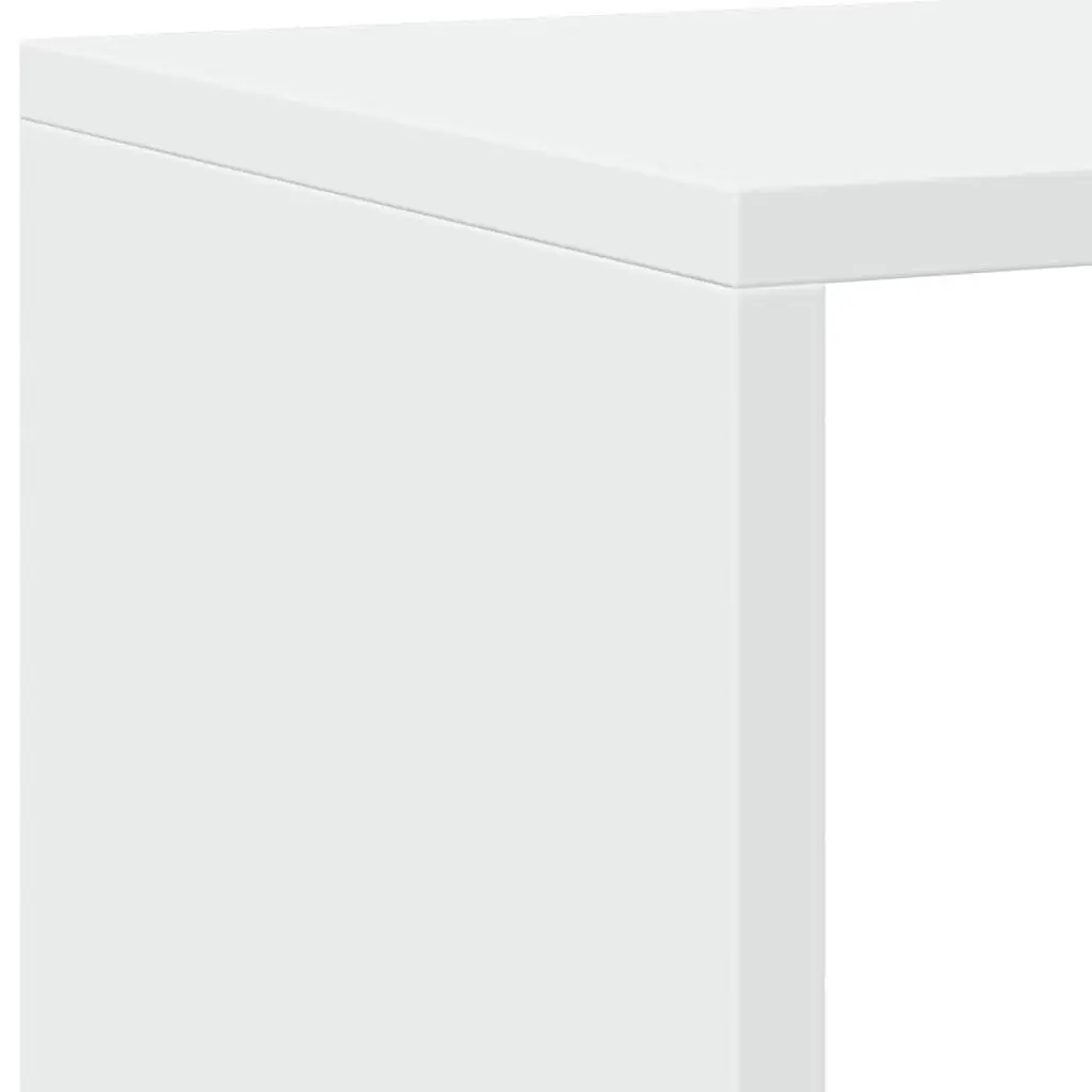 Book Cabinet White 137.5x29x137.5 cm 16 Compartments Storage Shelving Unit