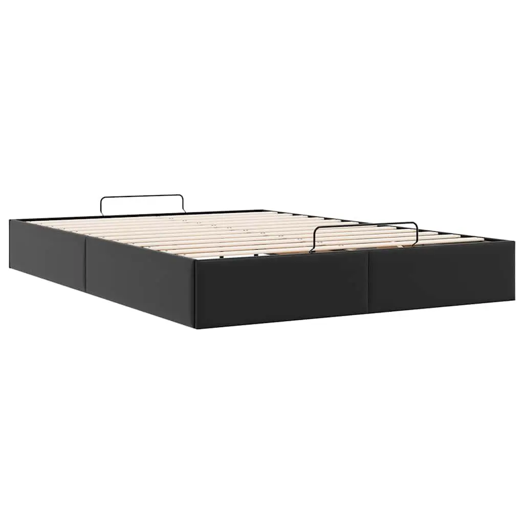 Black Ottoman Storage Bed Frame