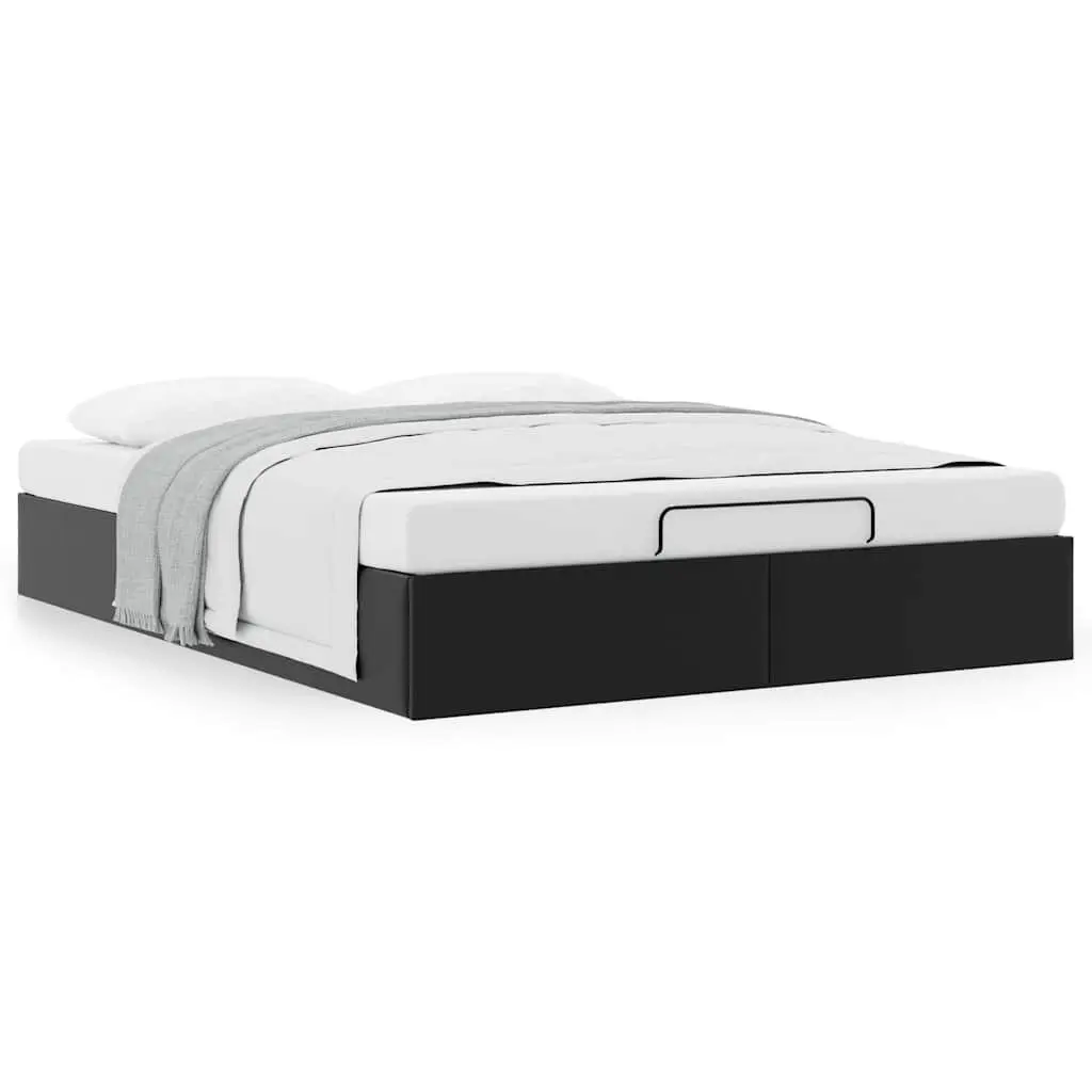 Black Ottoman Storage Bed Frame
