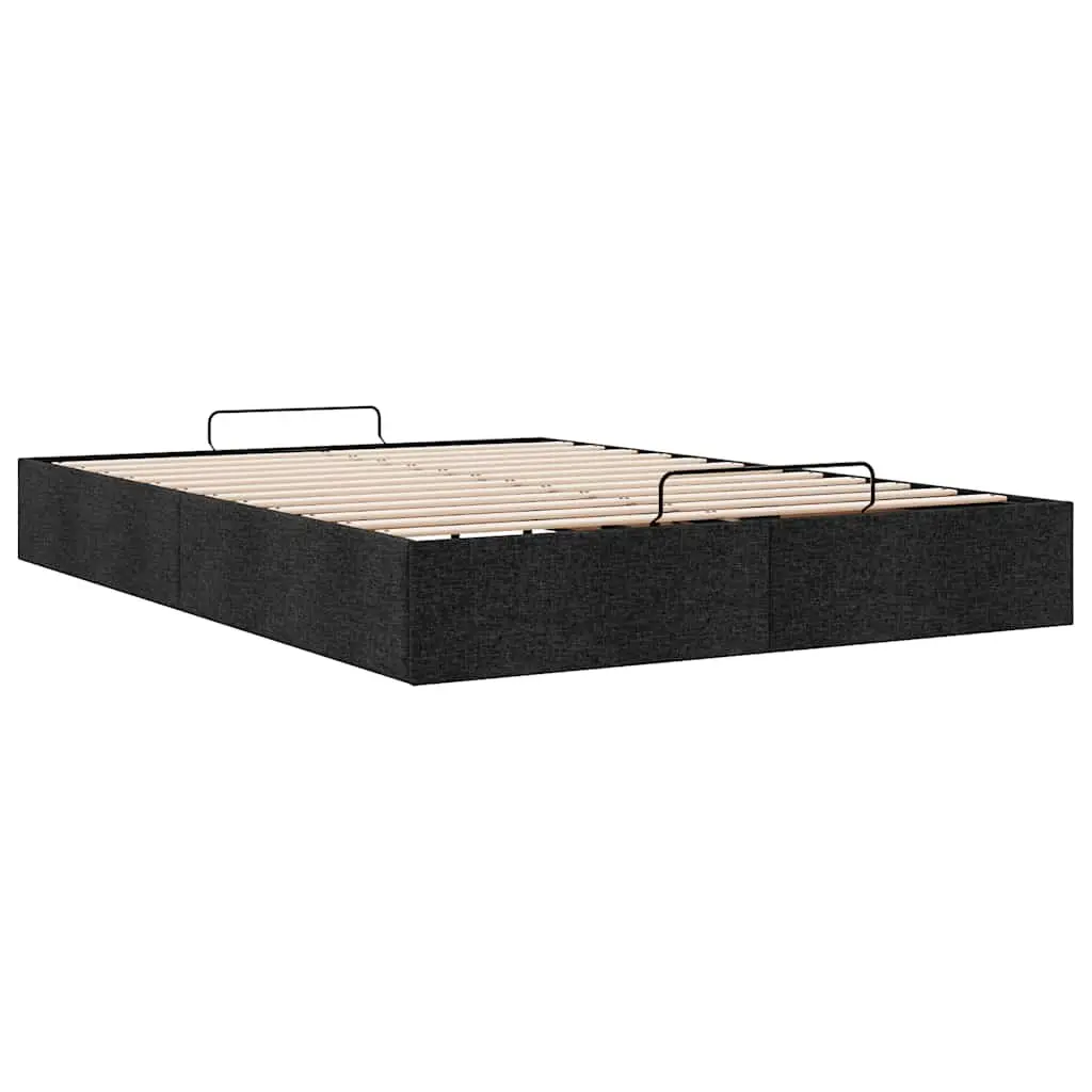 Queen Ottoman Storage Bed Frame Fabric Upholstered Lift Mechanism Under-Bed