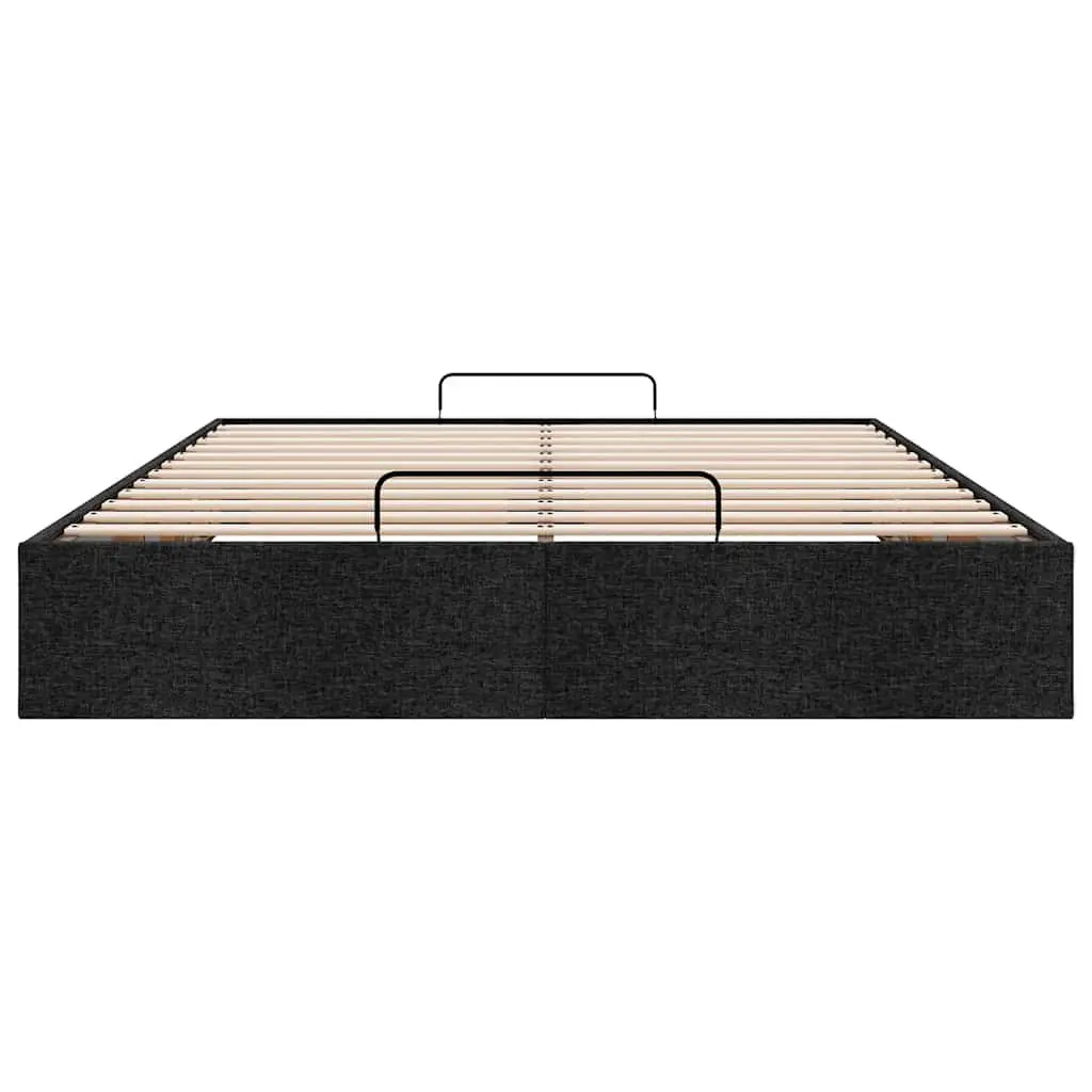 Queen Ottoman Storage Bed Frame Fabric Upholstered Lift Mechanism Under-Bed
