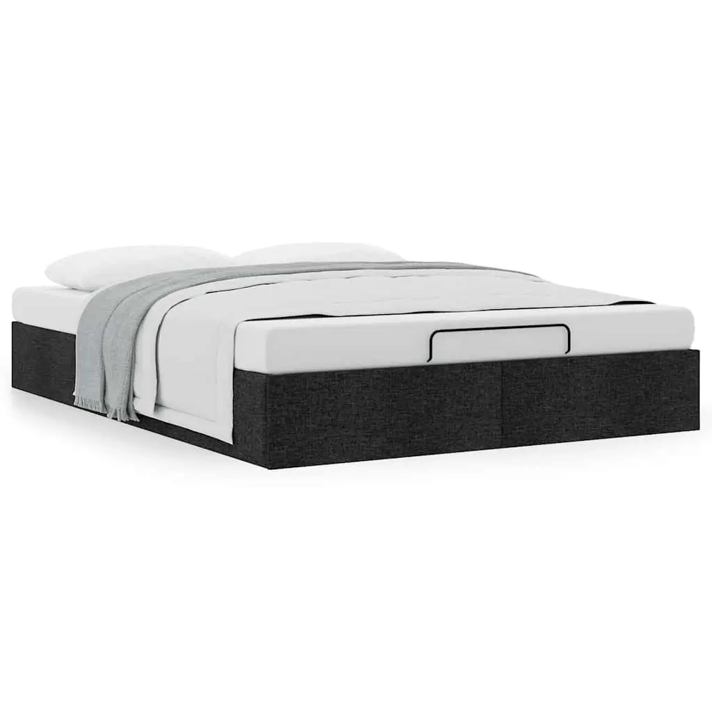 Queen Ottoman Storage Bed Frame Fabric Upholstered Lift Mechanism Under-Bed