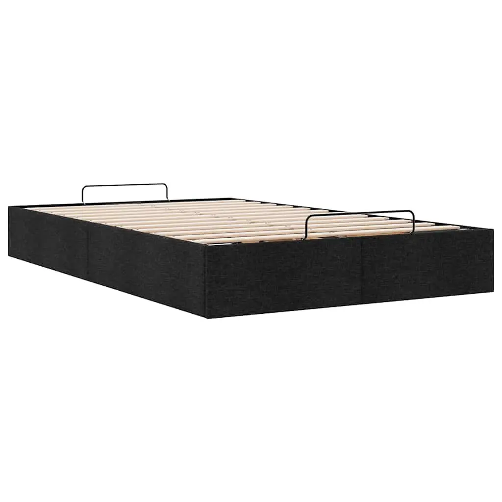 King Single Ottoman Storage Bed Frame Fabric Lift-Up Base
