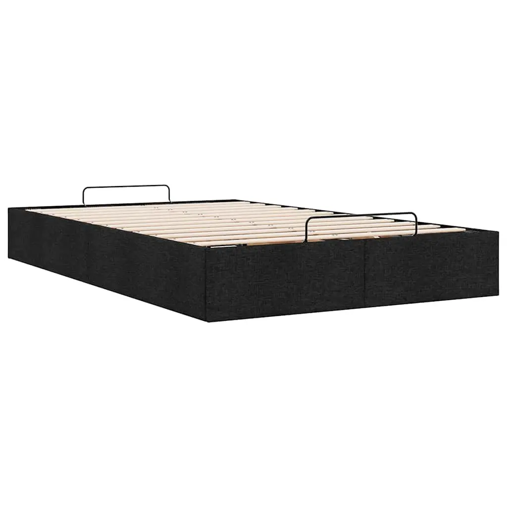 King Single Ottoman Storage Bed Frame Fabric Lift-Up Base