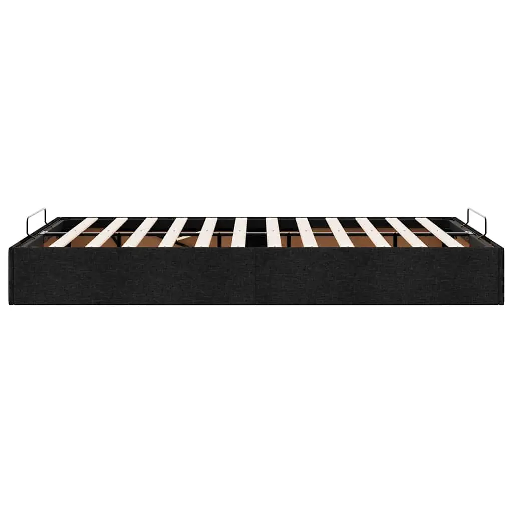 King Single Ottoman Storage Bed Frame Fabric Lift-Up Base
