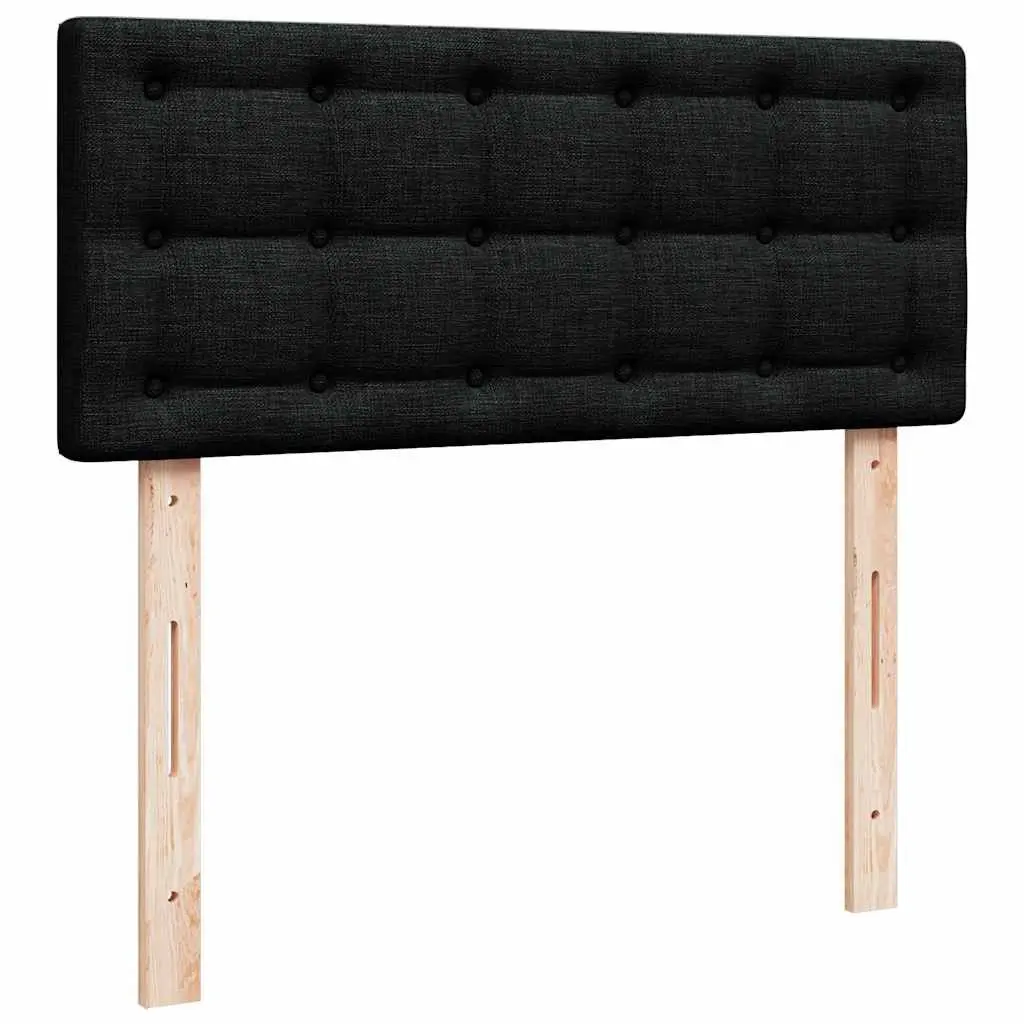 Ottoman Bed with Mattress Pocket Spring King Single Black Storage Lift