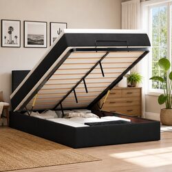Discover Your New Black Velvet Ottoman Bed and Mattress