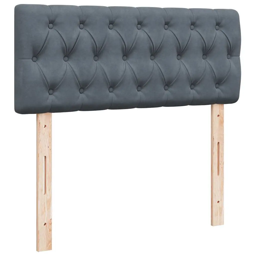 Ottoman Bed with Mattress King Single Grey Velvet Storage Lift Mechanism