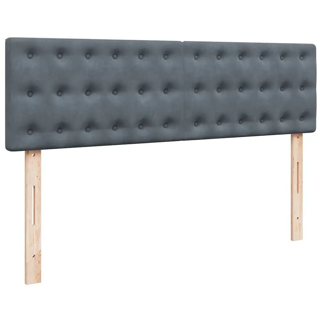 Queen Bed Ottoman with Hydraulic Lift Storage Grey Velvet and Pocket Spring Mattress