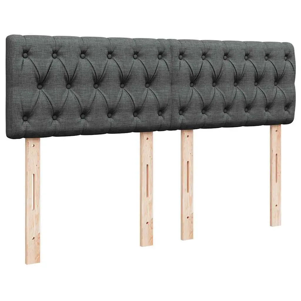 Ottoman Bed Queen Size with Pocket Spring Mattress and LED Lights Grey
