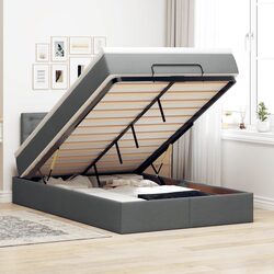 Cozy Up with a Grey Ottoman Storage Bed and Pocket Spring Mattress